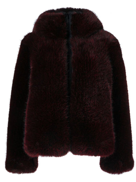 Red Meika Faux-fur Ski Jacket