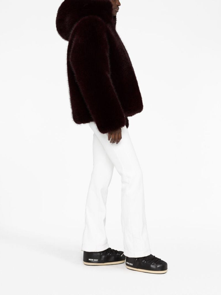 Red Meika Faux-fur Ski Jacket