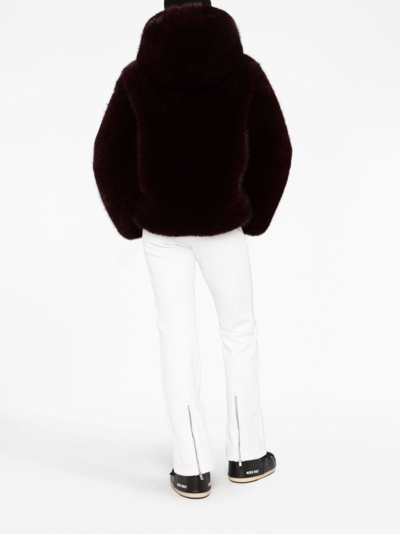 Red Meika Faux-fur Ski Jacket