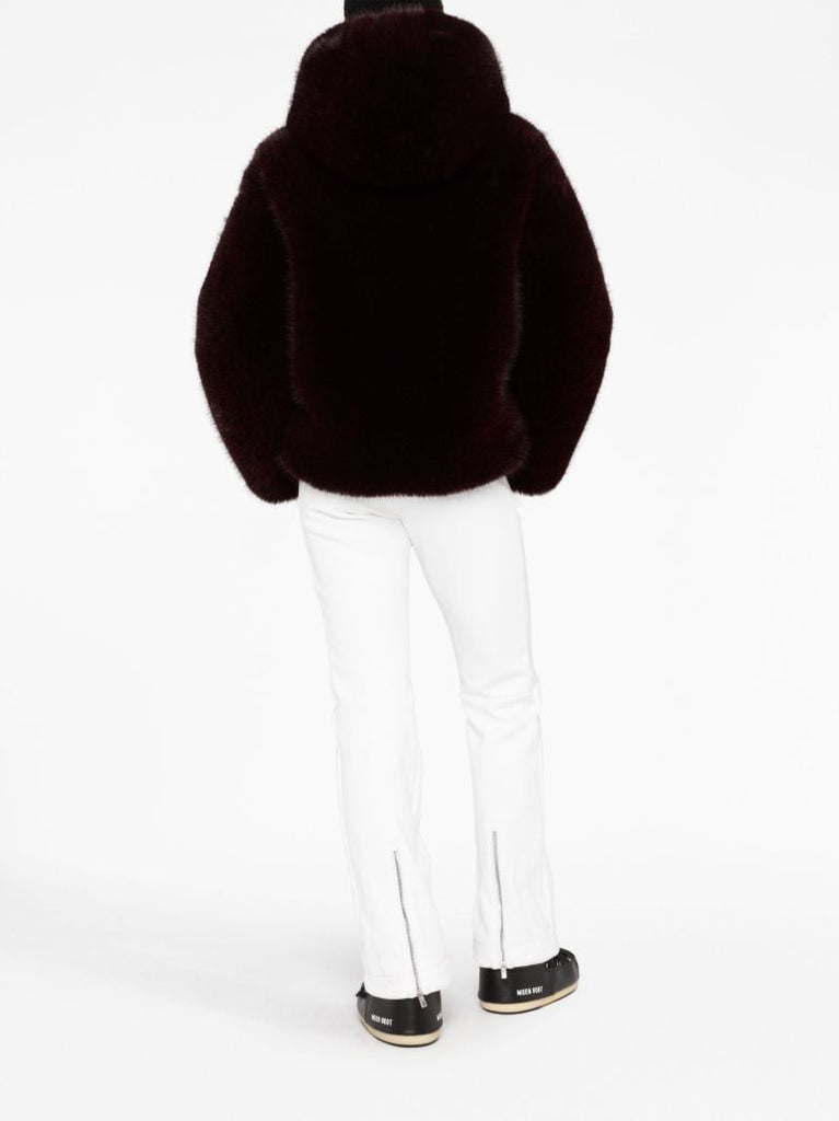 Red Meika Faux-fur Ski Jacket