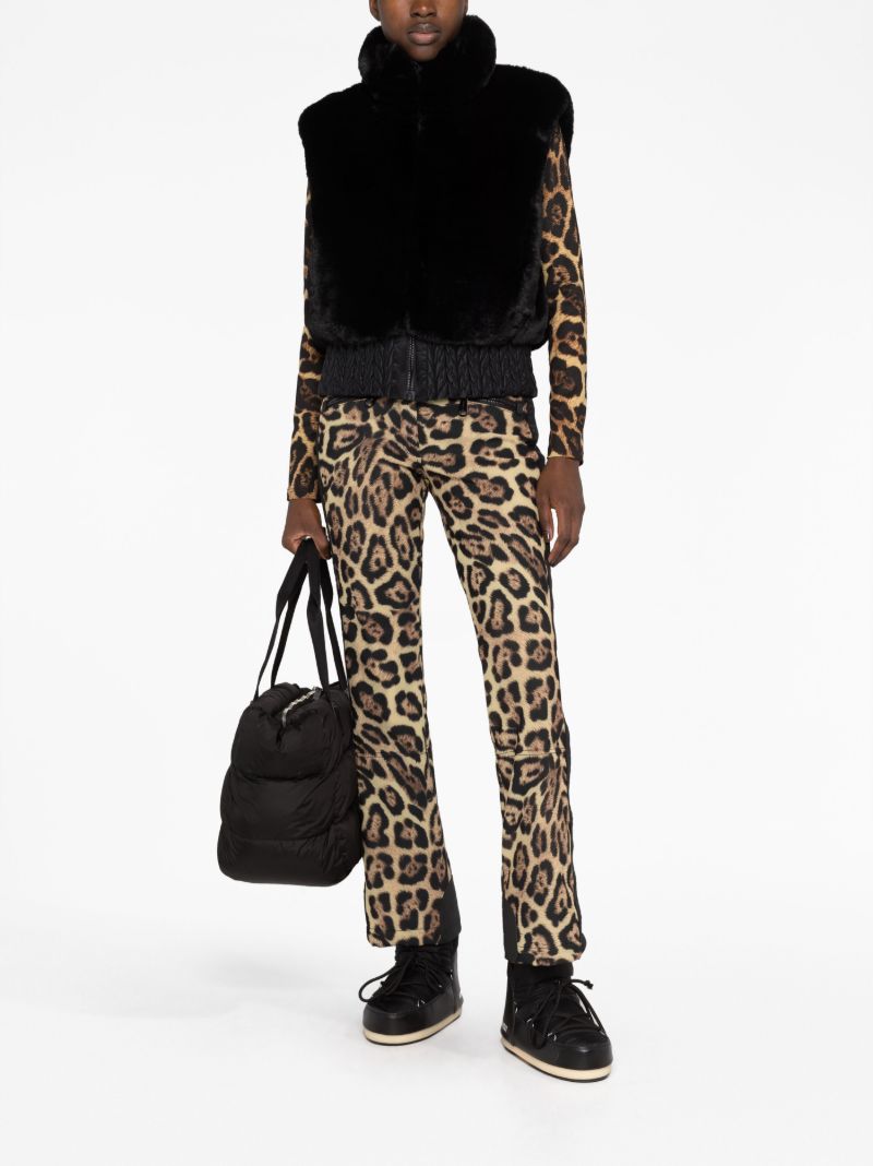 Black Sophia Faux-fur Ski Gilet