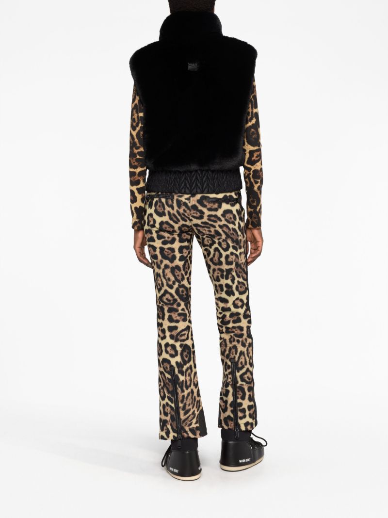 Black Sophia Faux-fur Ski Gilet