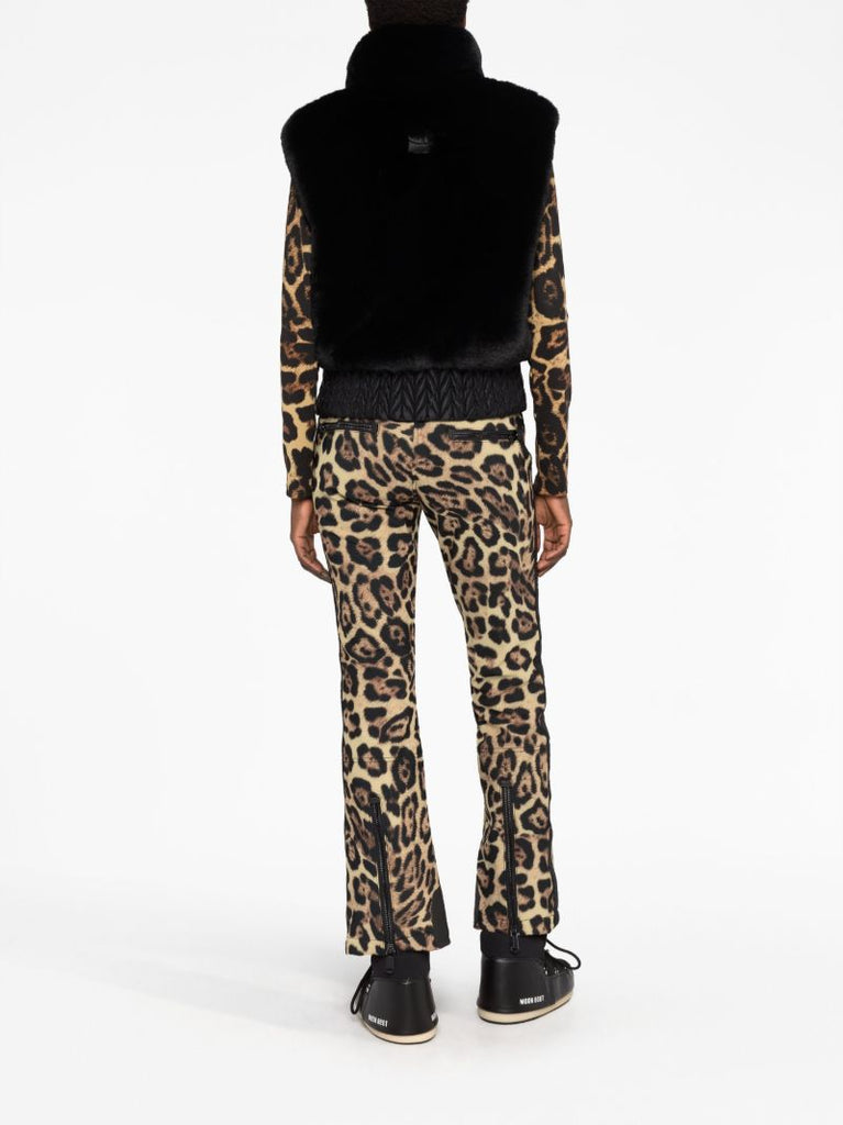 Black Sophia Faux-fur Ski Gilet