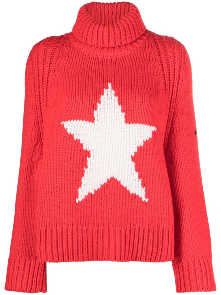 Red Beauty Star Sweater