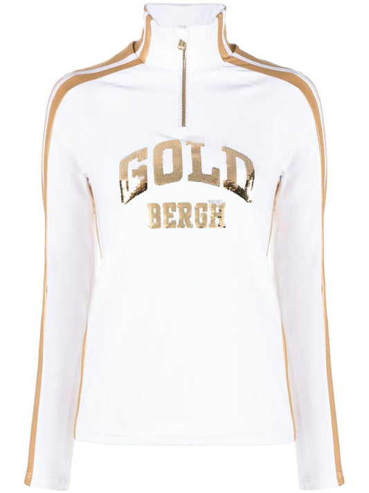 White Goblet Embellished Base Layer Ski Top