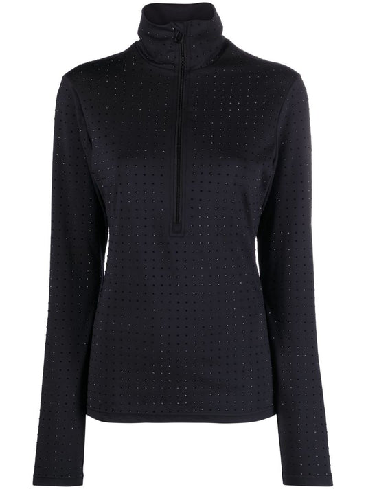 Black Spark Rhinestone Ski Top
