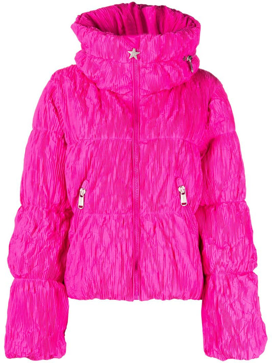 Pink Candyfloss Quilted Ski Jacket