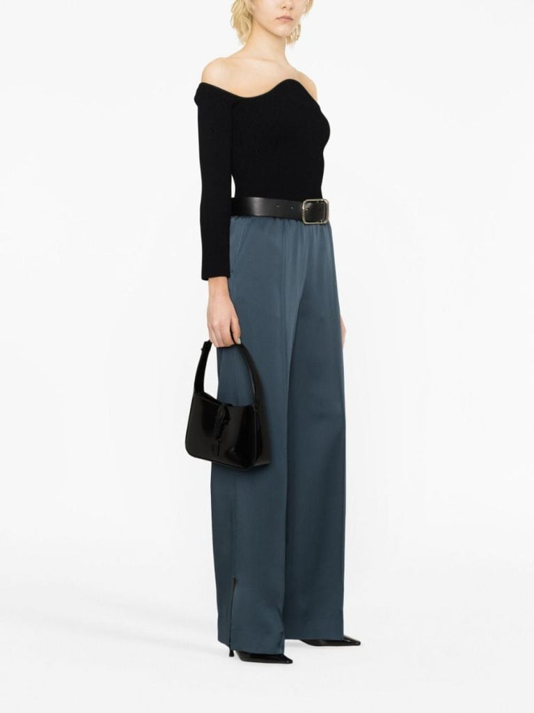 Black Le 5 Ã_x0083_Â  7 Patent-leather Shoulder Bag