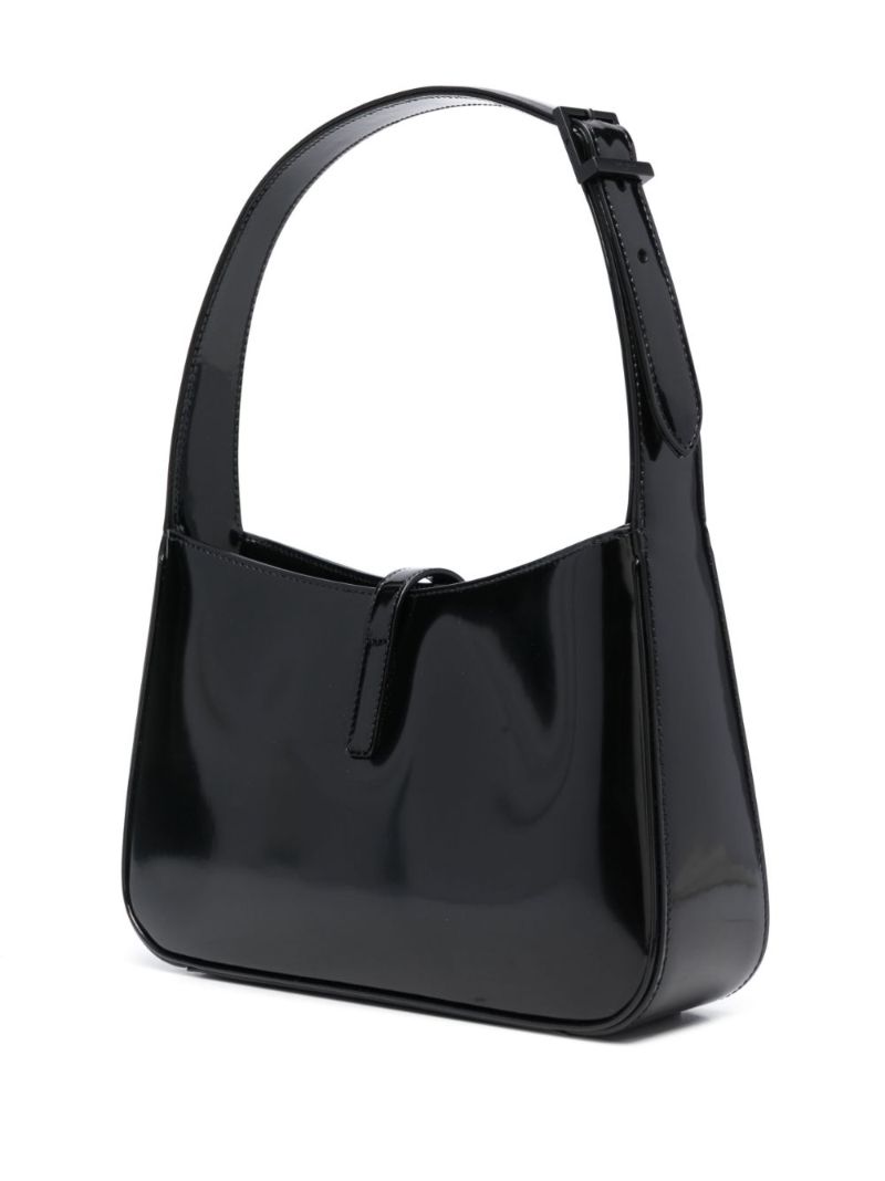 Black Le 5 Ã_x0083_Â  7 Patent-leather Shoulder Bag