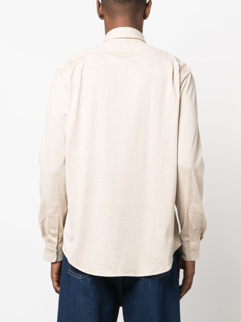 Neutral Polo Pony Cotton Shirt