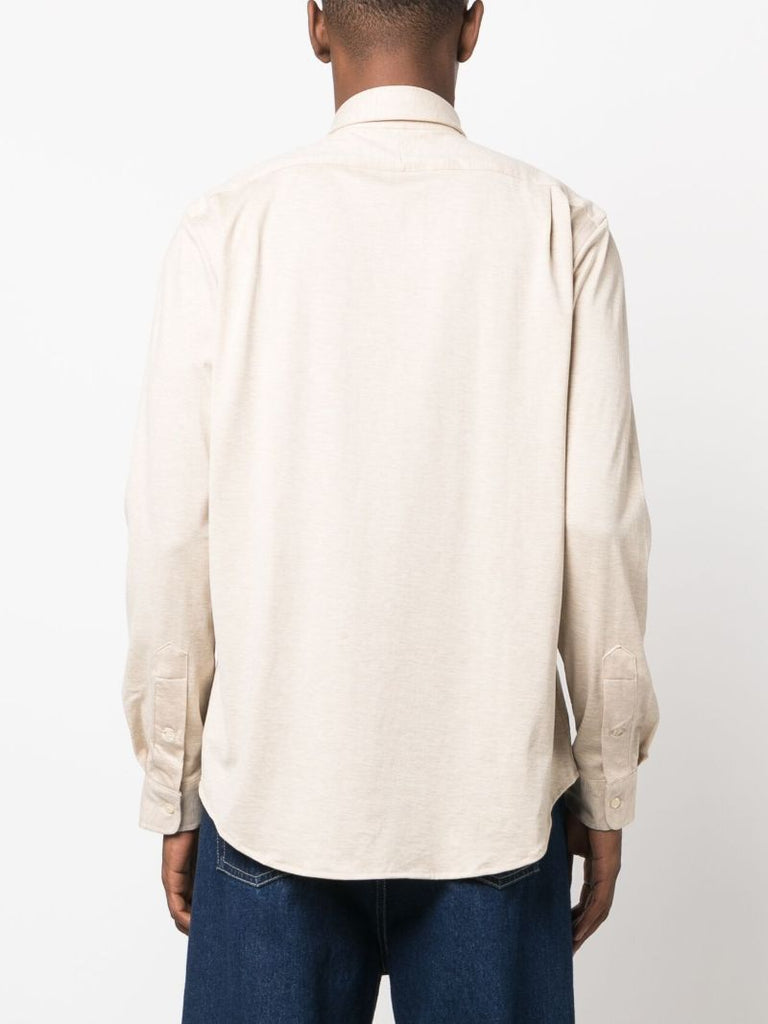 Neutral Polo Pony Cotton Shirt