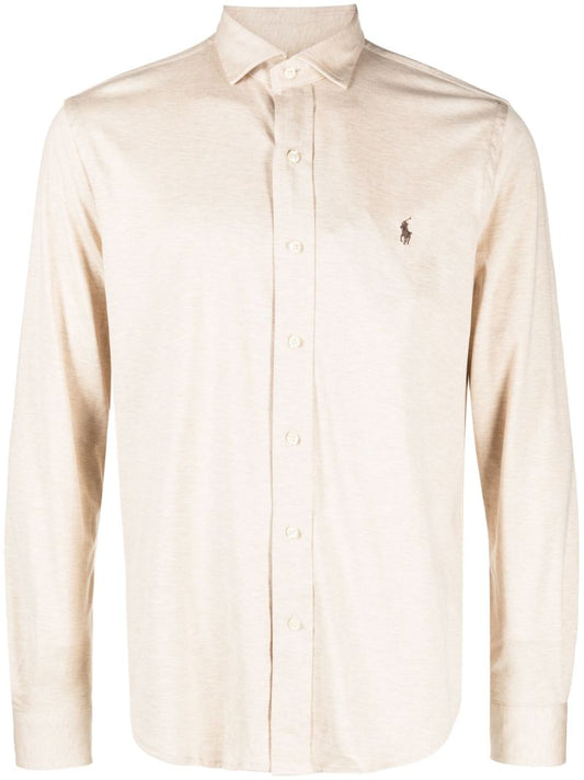 Neutral Polo Pony Cotton Shirt