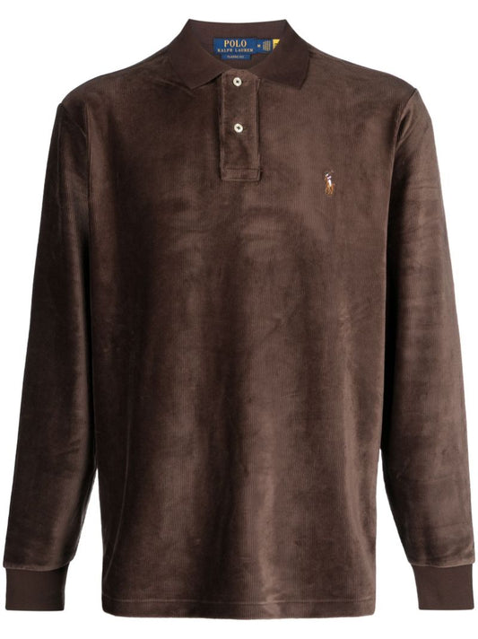 Brown Polo Pony Corduroy Polo Shirt