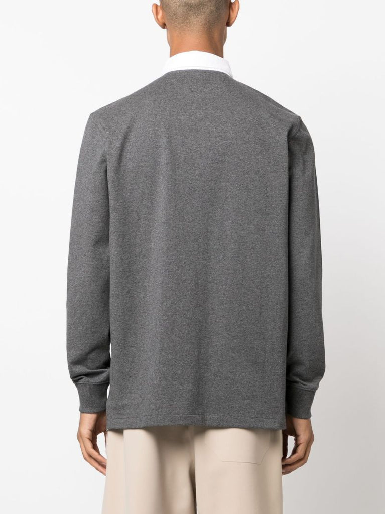 Grey Polo Pony Cotton Shirt