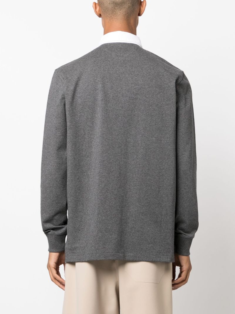 Grey Polo Pony Cotton Shirt