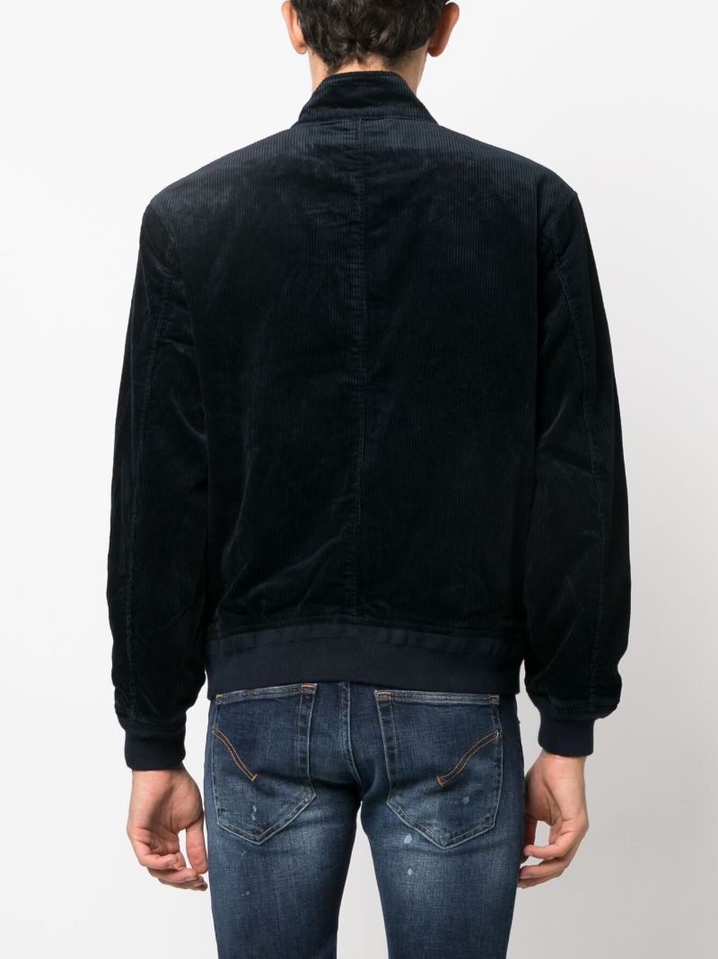 Blue Polo Pony Corduroy Bomber Jacket