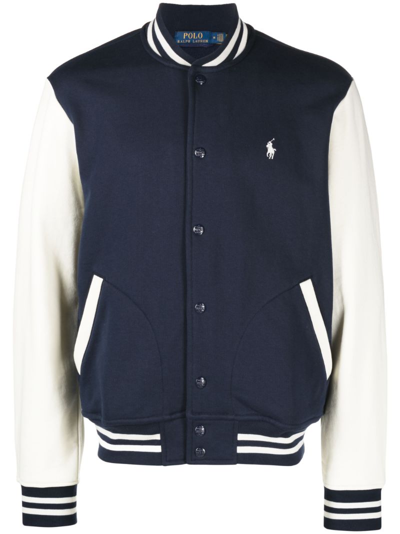 Blue Polo Pony Varsity Jacket