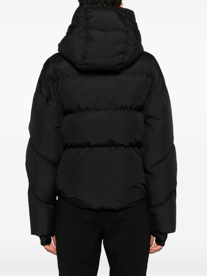 Black Meribel Hooded Down Ski Jacket