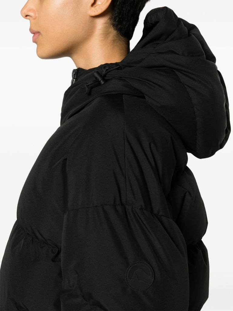 Black Meribel Hooded Down Ski Jacket