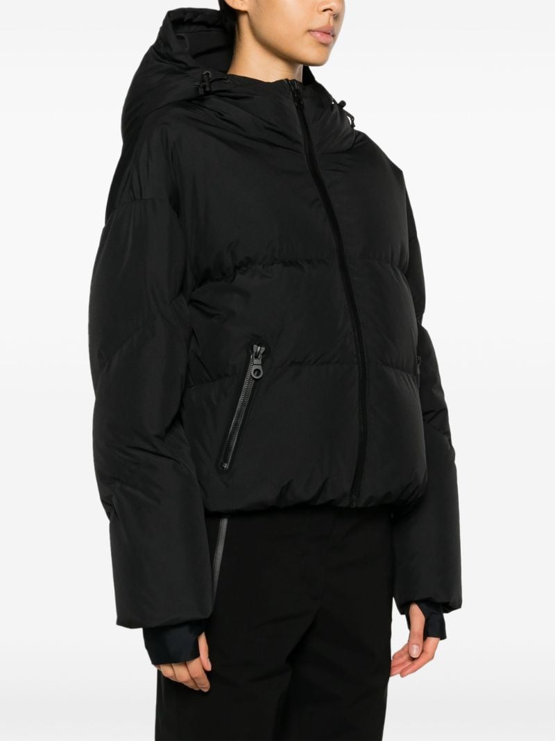 Black Meribel Hooded Down Ski Jacket