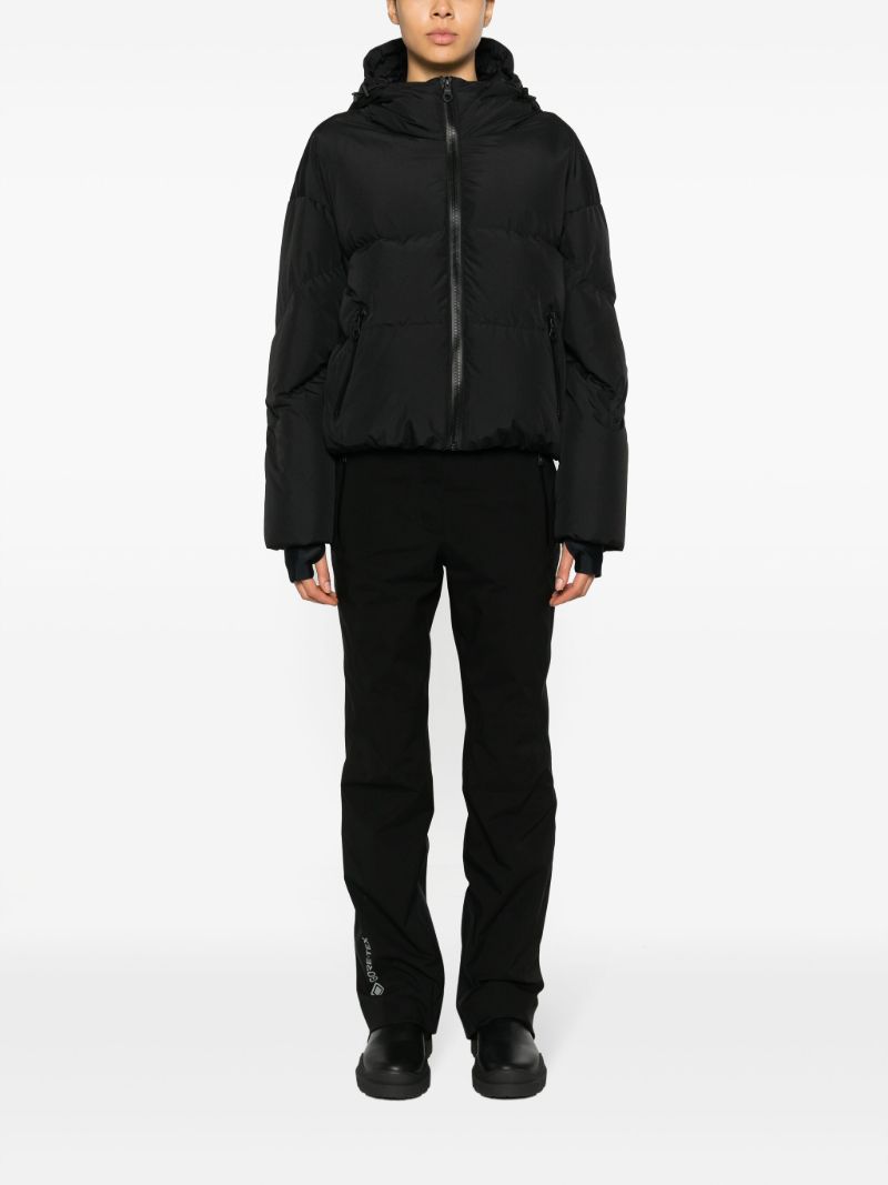 Black Meribel Hooded Down Ski Jacket