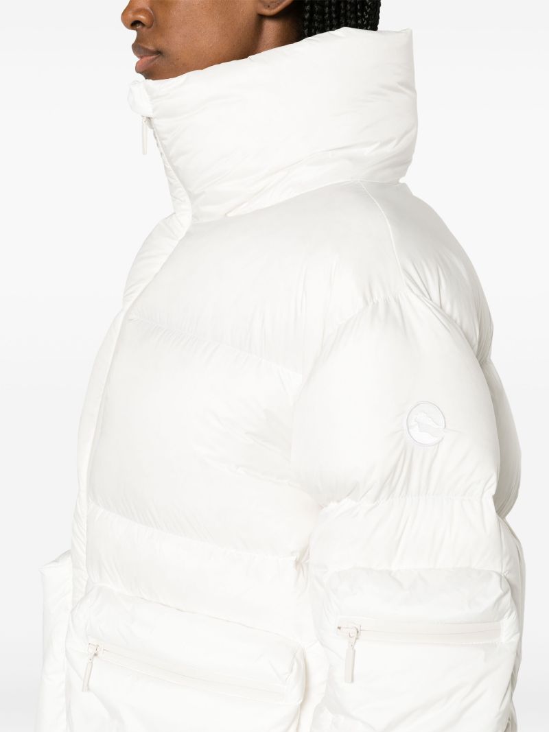White Mogul Puffer Ski Jacket