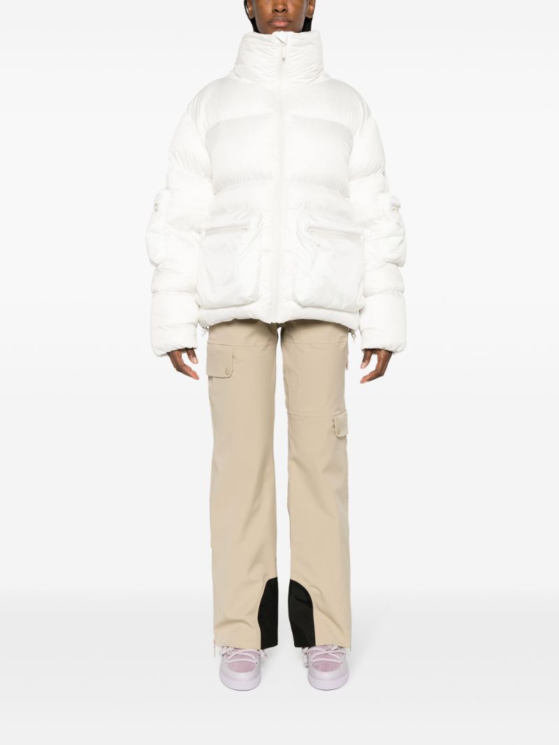 White Mogul Puffer Ski Jacket