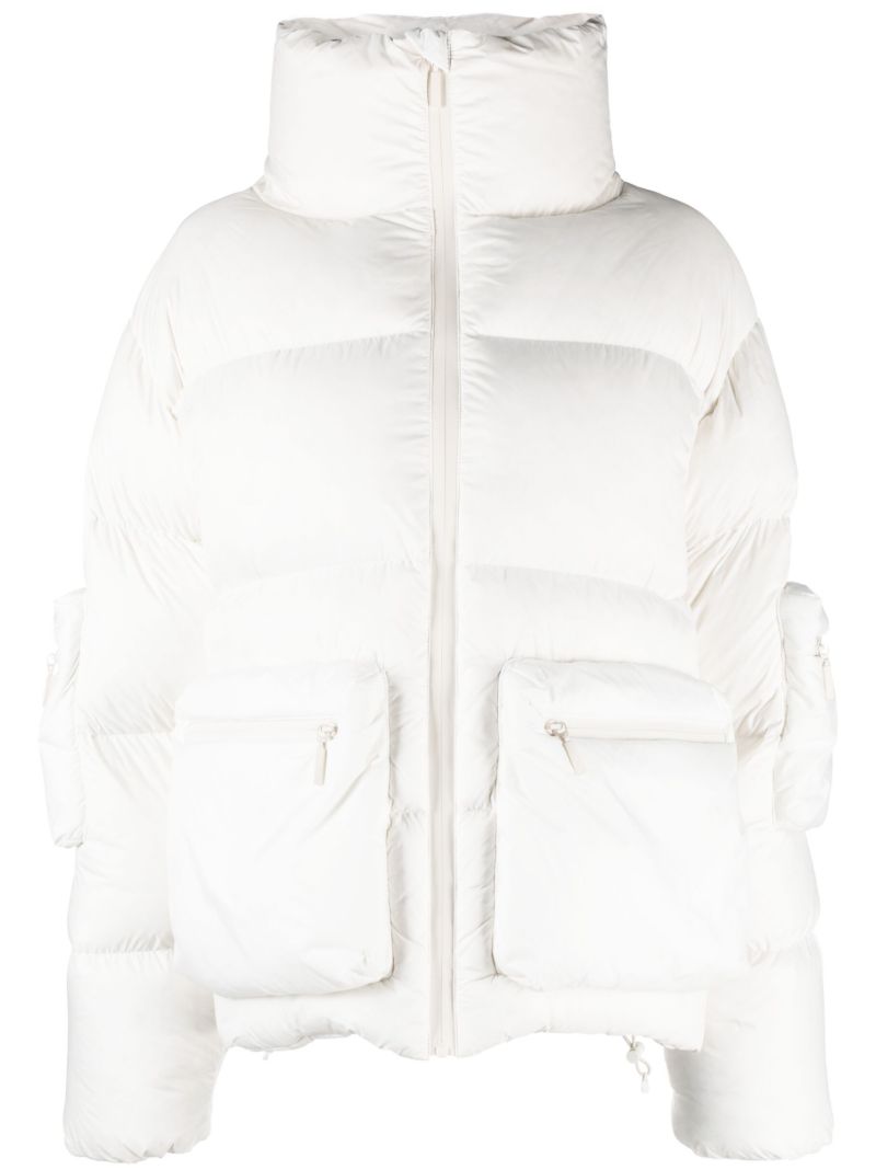White Mogul Puffer Ski Jacket