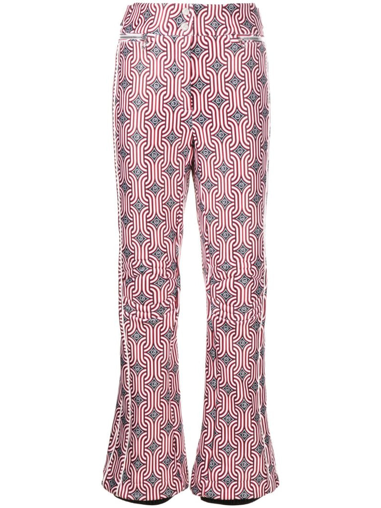 Neutral Celia Geometric-print Ski Trousers