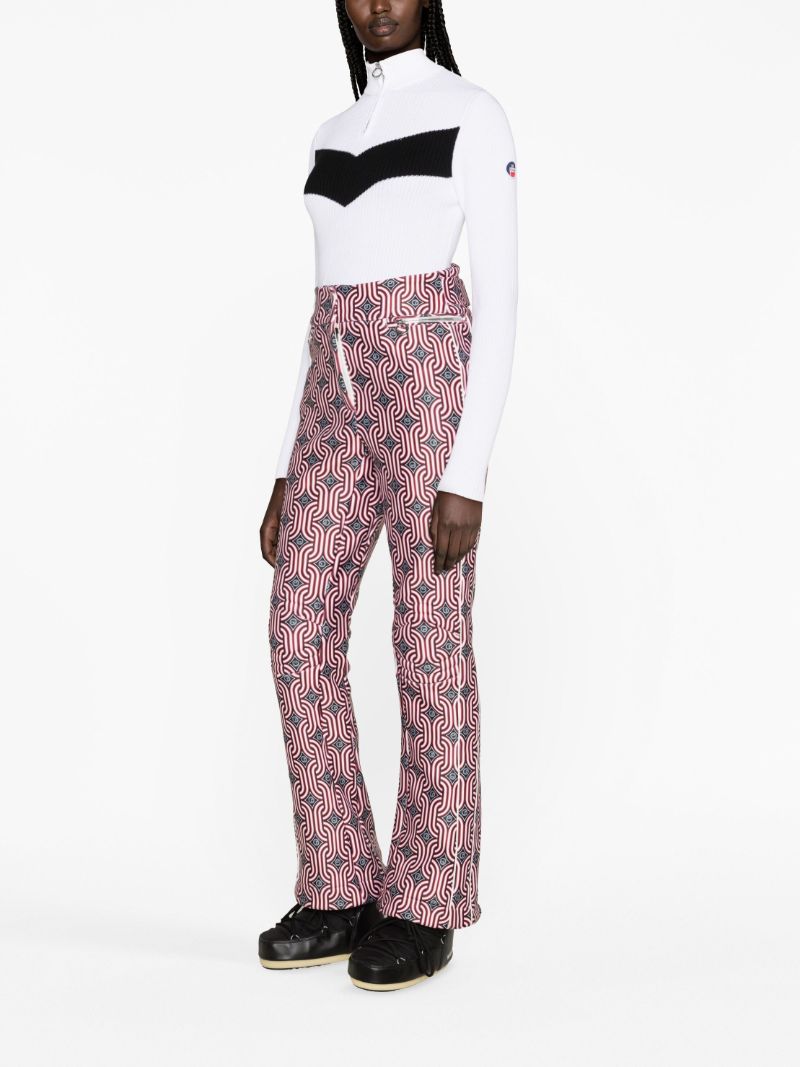Neutral Celia Geometric-print Ski Trousers