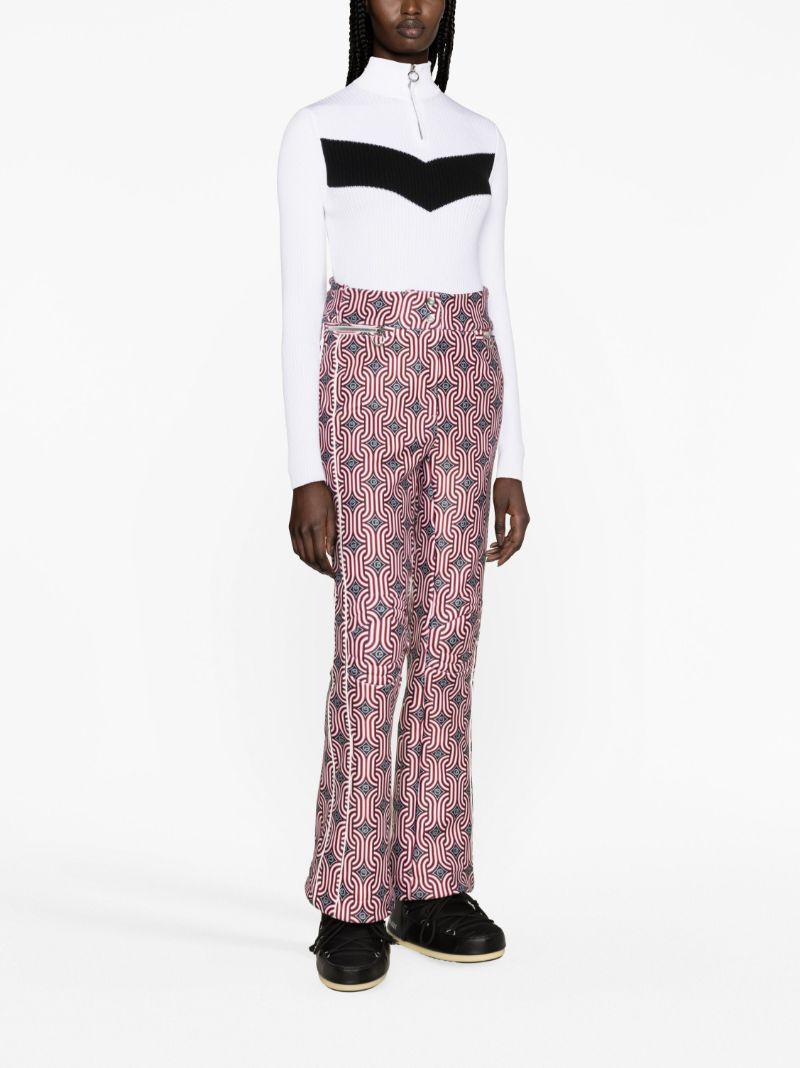 Neutral Celia Geometric-print Ski Trousers