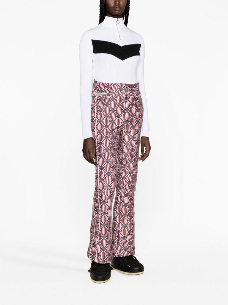Neutral Celia Geometric-print Ski Trousers