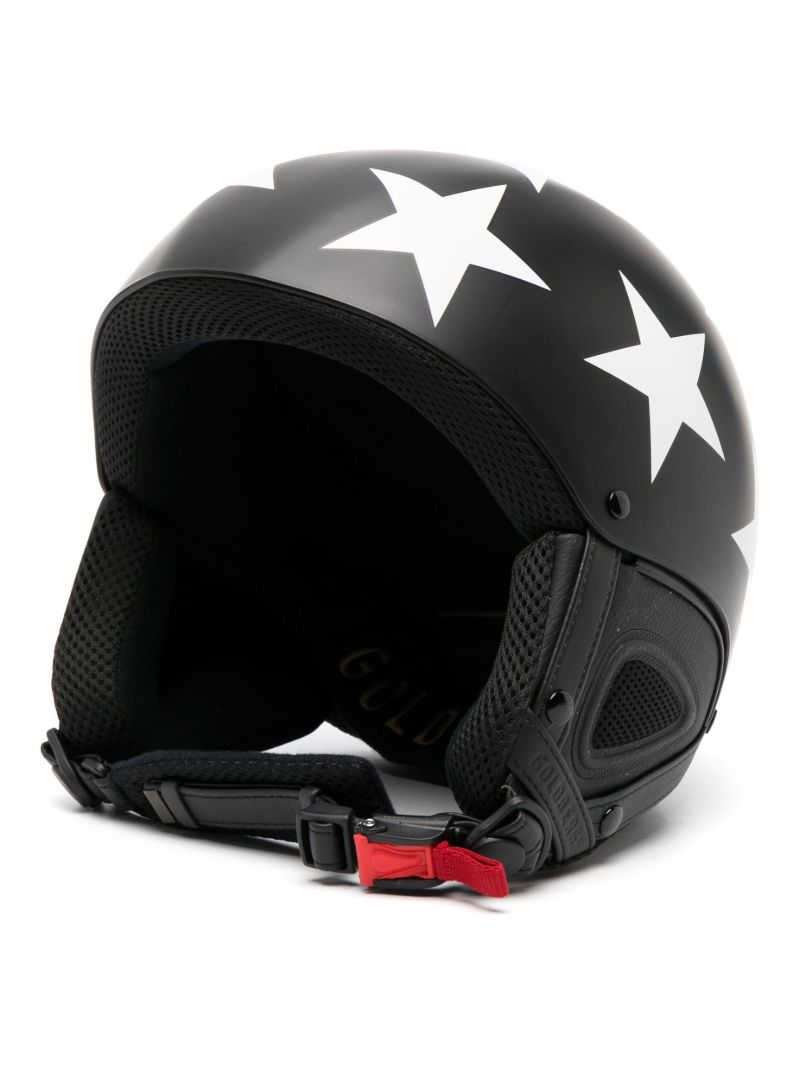 Black Smasher Star-print Ski Helmet