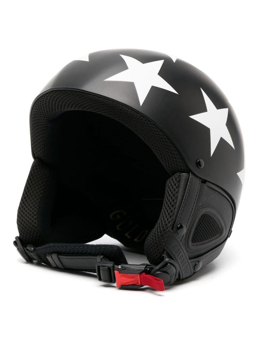 Black Smasher Star-print Ski Helmet