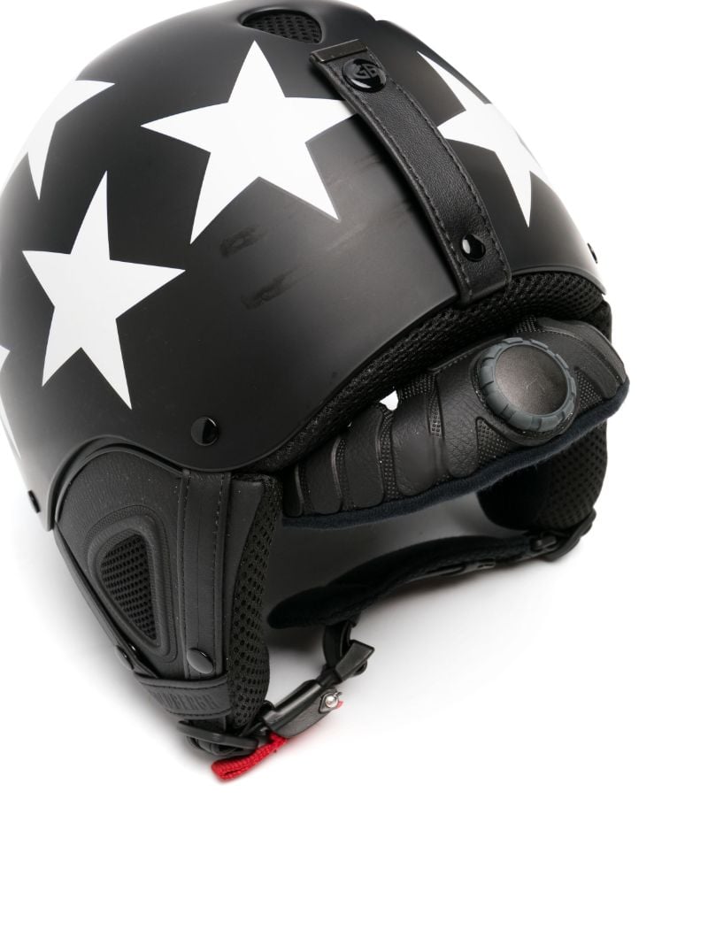 Black Smasher Star-print Ski Helmet