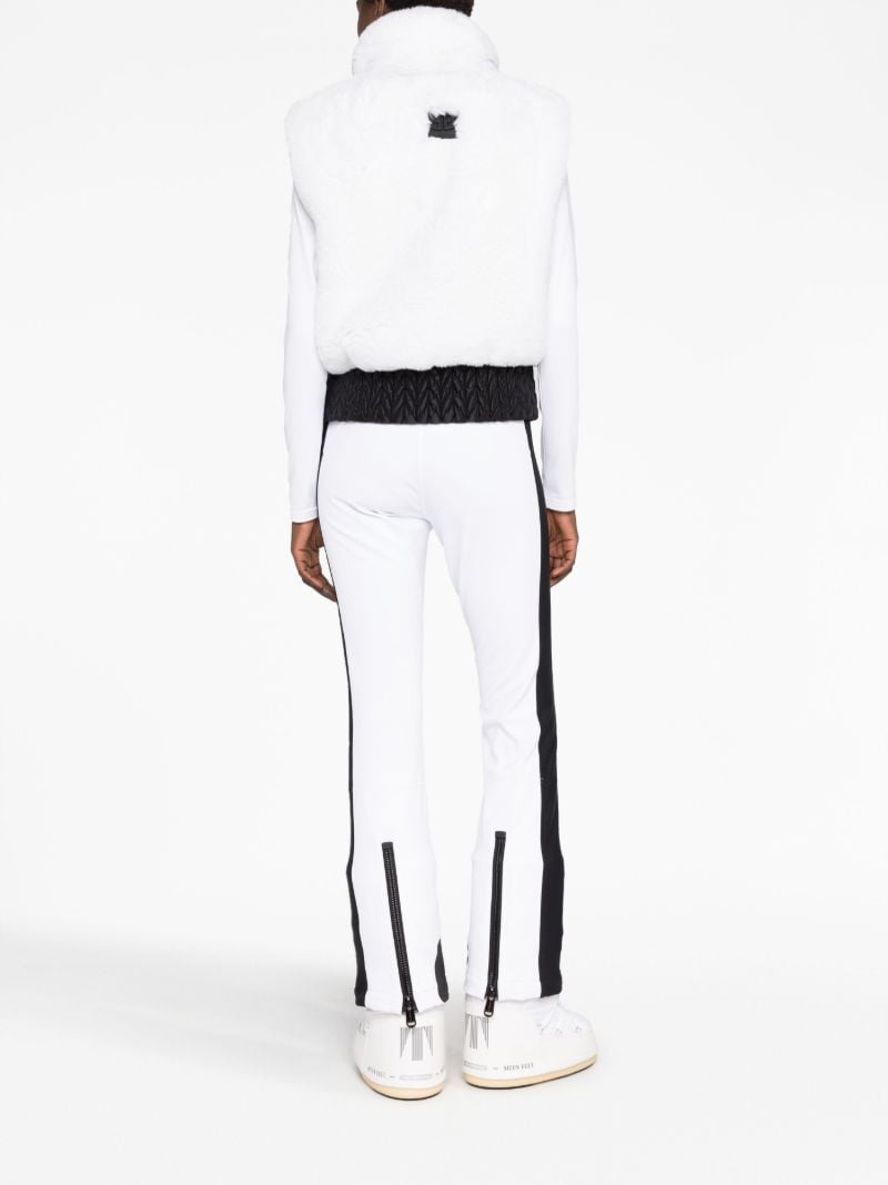White Sophia Faux-fur Ski Gilet