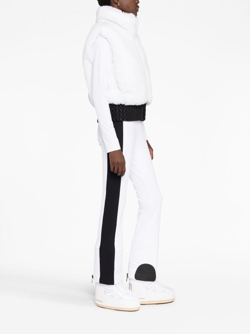 White Sophia Faux-fur Ski Gilet