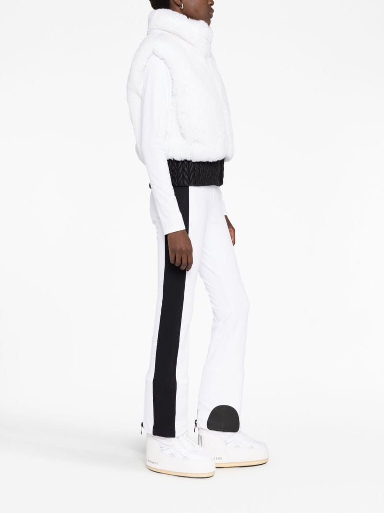 White Sophia Faux-fur Ski Gilet