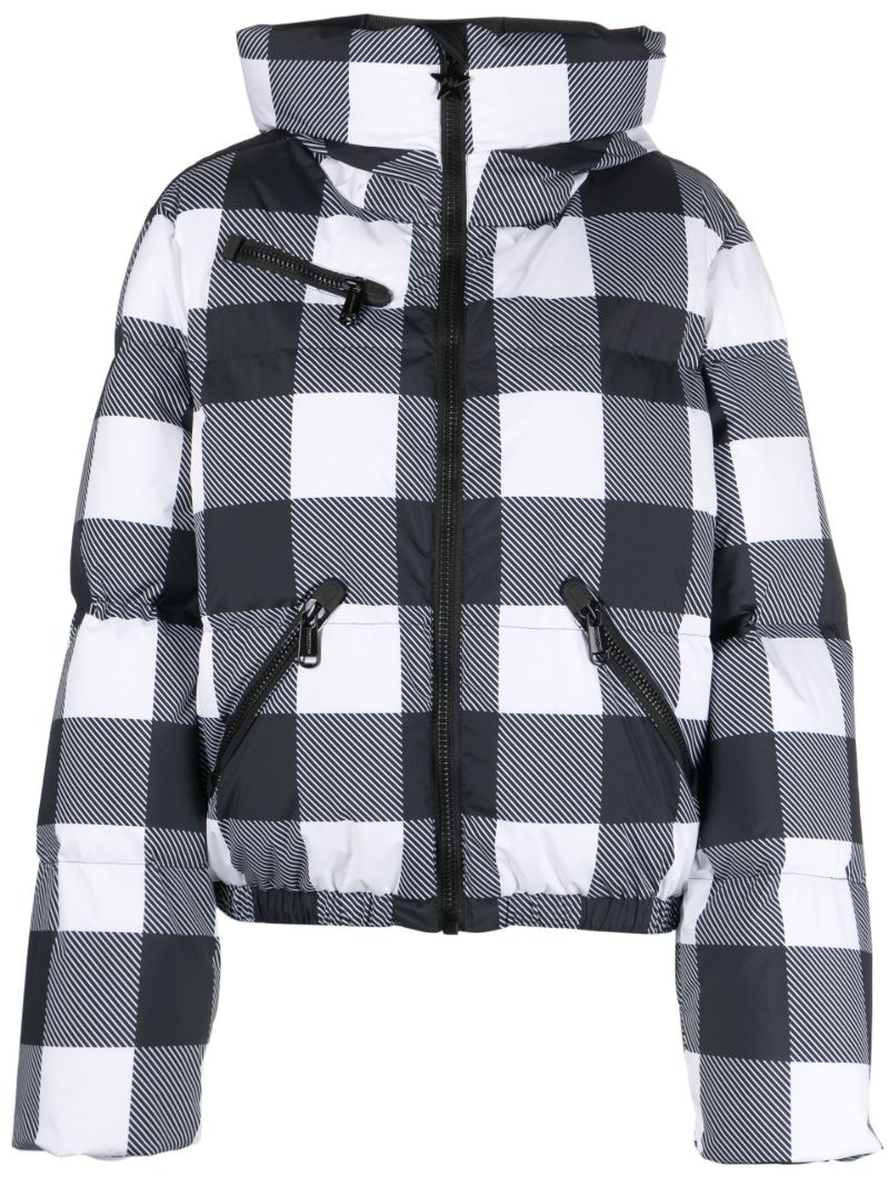 Black Cabin Gingham Ski Jacket
