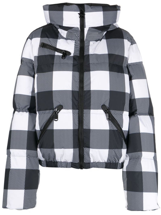Black Cabin Gingham Ski Jacket