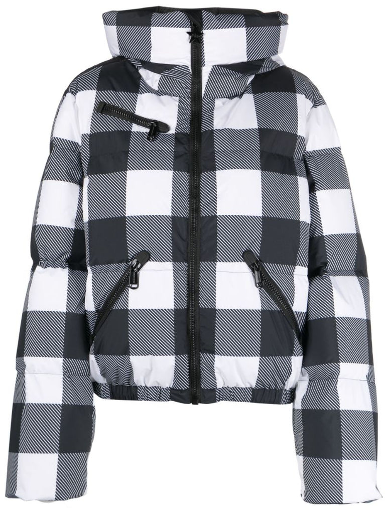 Black Cabin Gingham Ski Jacket