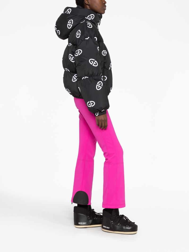 Black Snowflake Logo-print Puffer Jacket