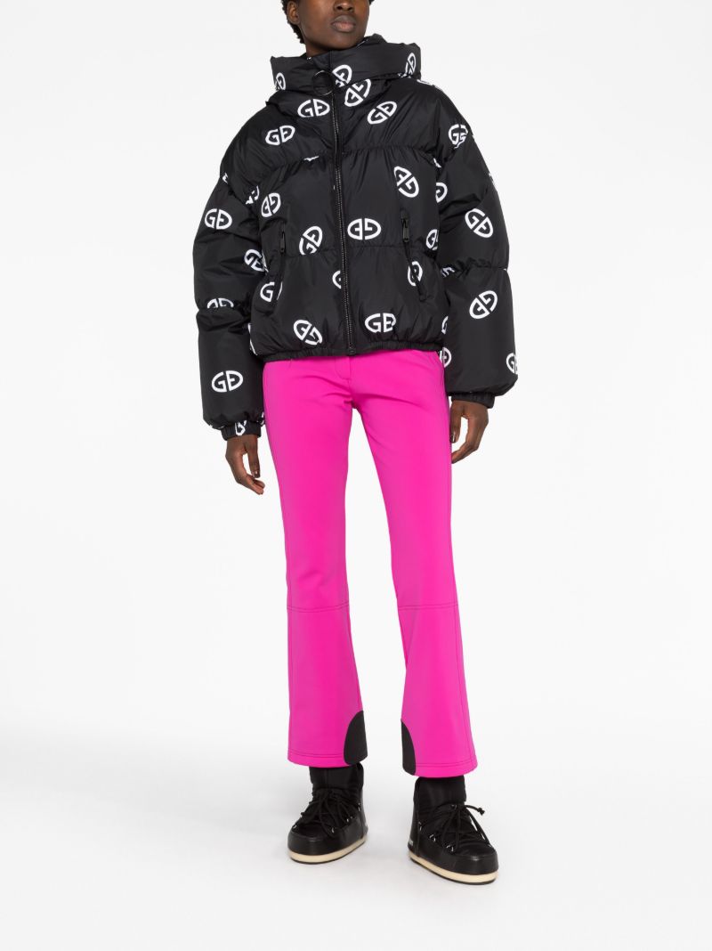 Black Snowflake Logo-print Puffer Jacket