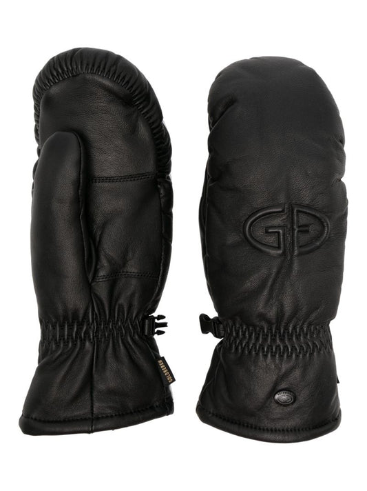 Black Hilja Leather Mittens