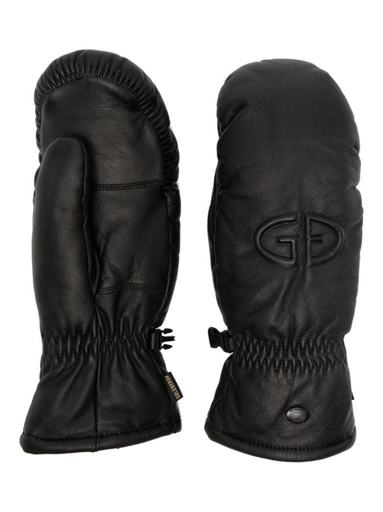 Black Hilja Leather Mittens