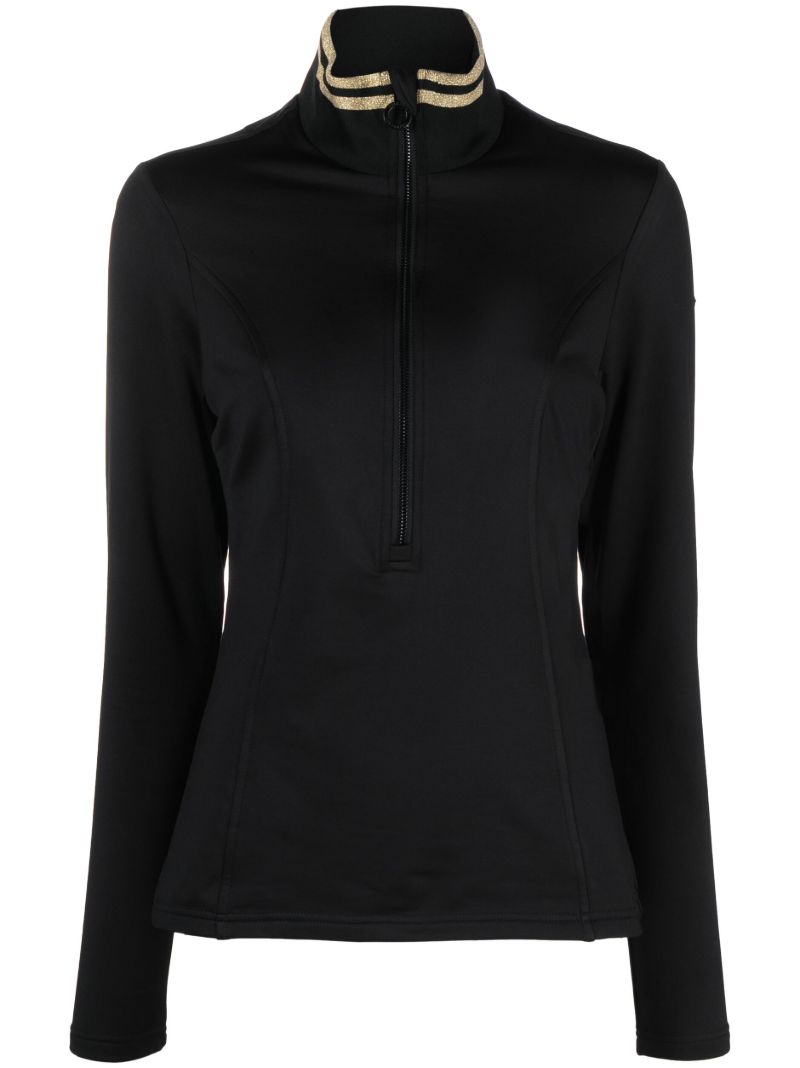 Black Diane Half-zip Ski Top
