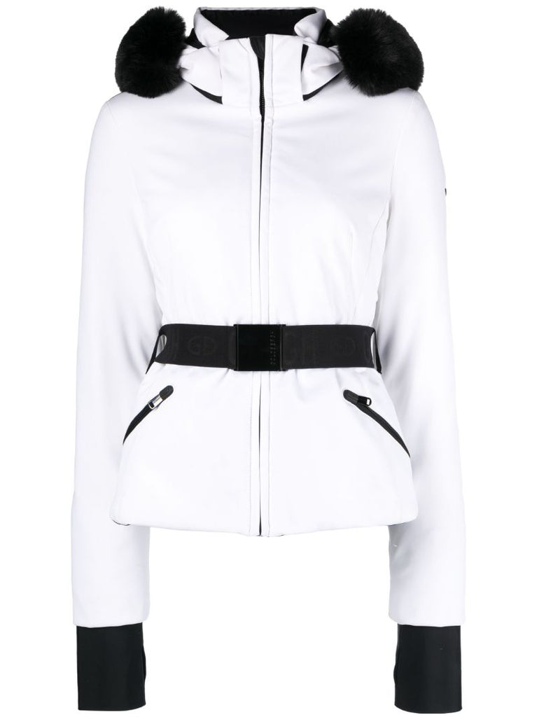 White Hida Padded Ski Jacket