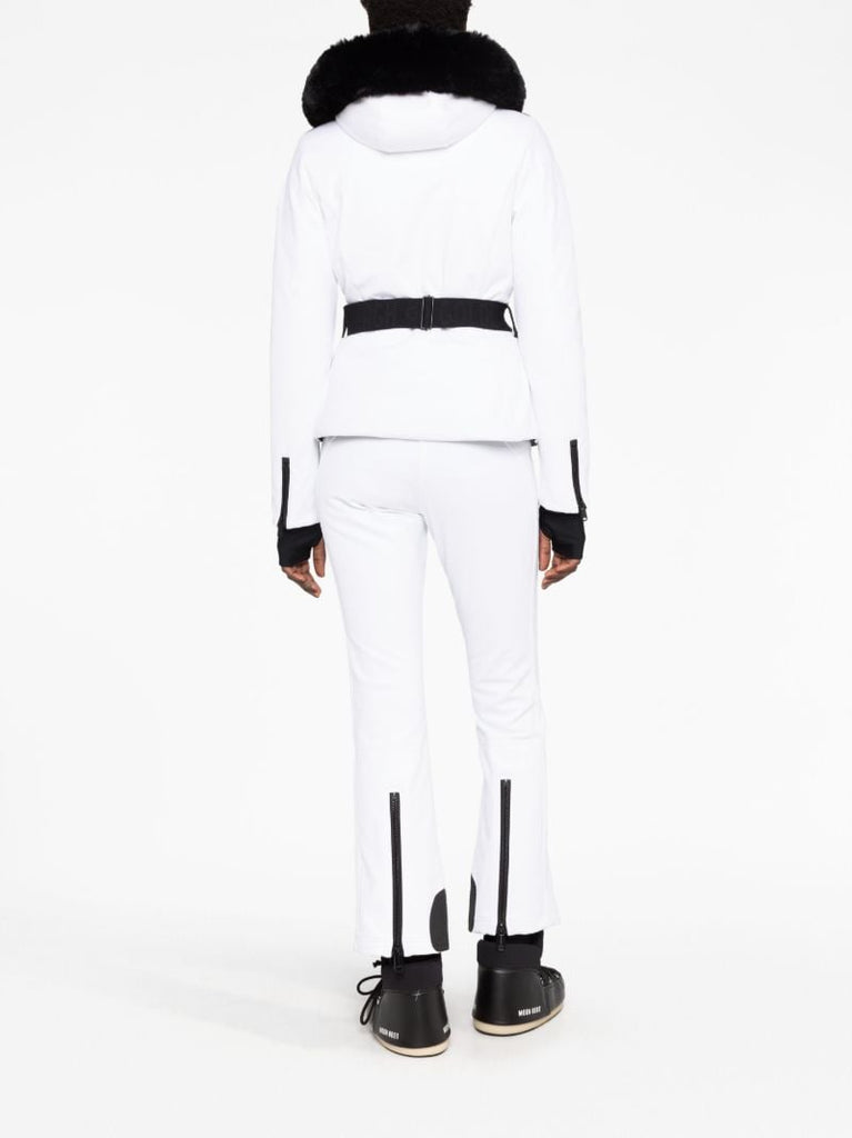 White Hida Padded Ski Jacket