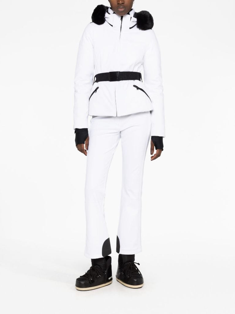 White Hida Padded Ski Jacket