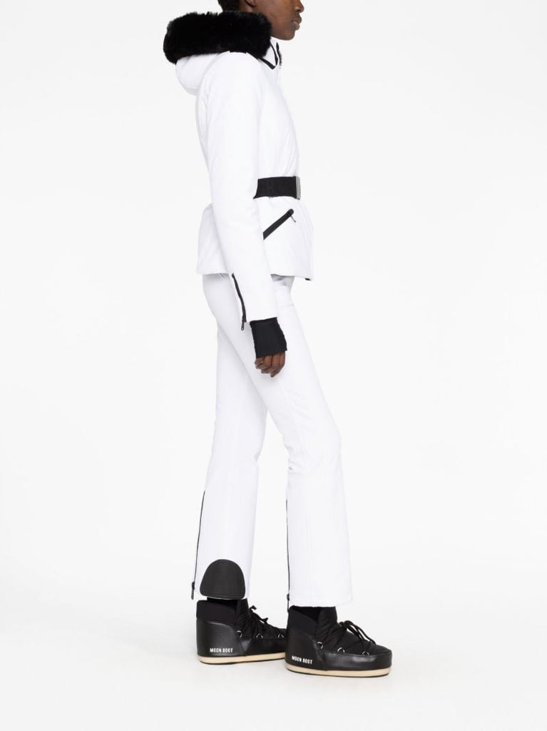 White Hida Padded Ski Jacket